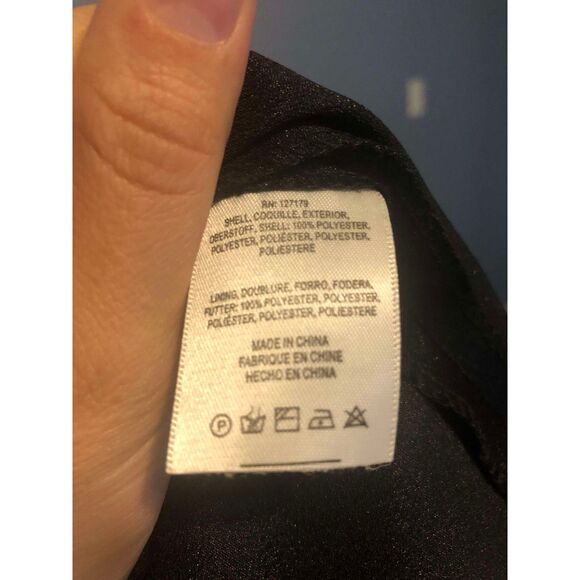 Jenny Yoo Black Satin Crepe Dina Dress, size 8 - Picture 6 of 11